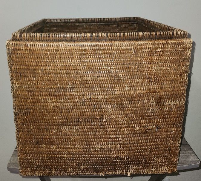 Solid Wicker Basket/Bin