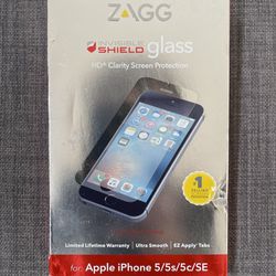 ZAGG Invisible Shield Protective Glass Cover for iPhone 5/5s/5c/SE