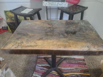 Wood Slab( MAPLE) Table w/ hardware