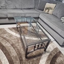 Glass Coffee Table and x2 End Tables
