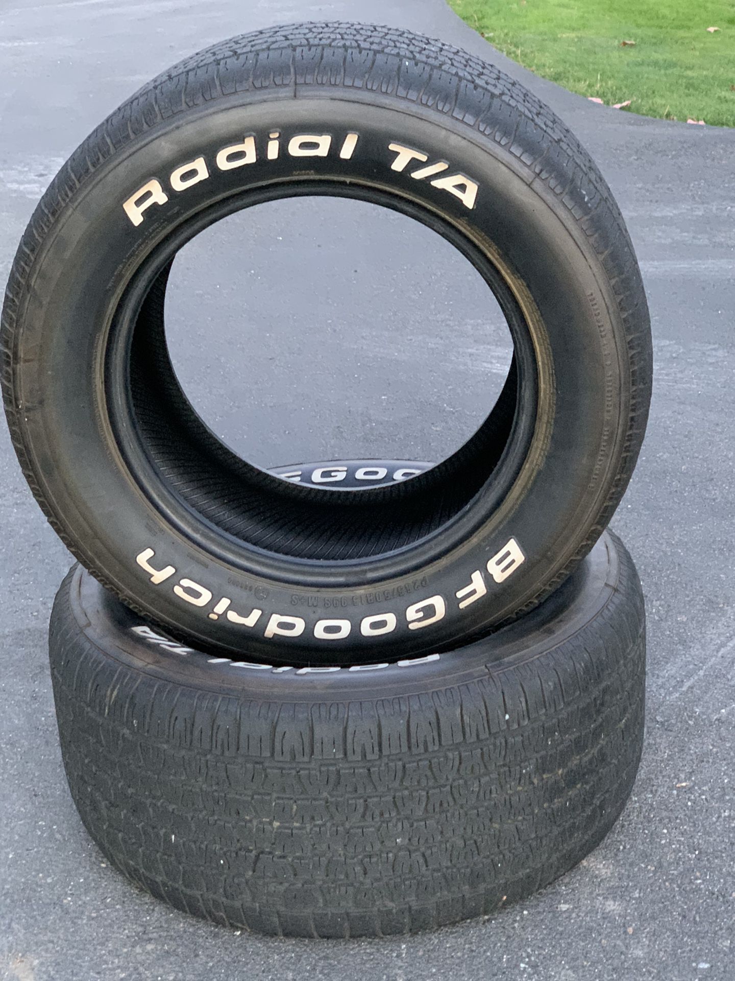 2 BFGoodrich T/A Radial Tires 15” P265/50R15