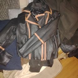 Neiman Marcus female Biker Jacket