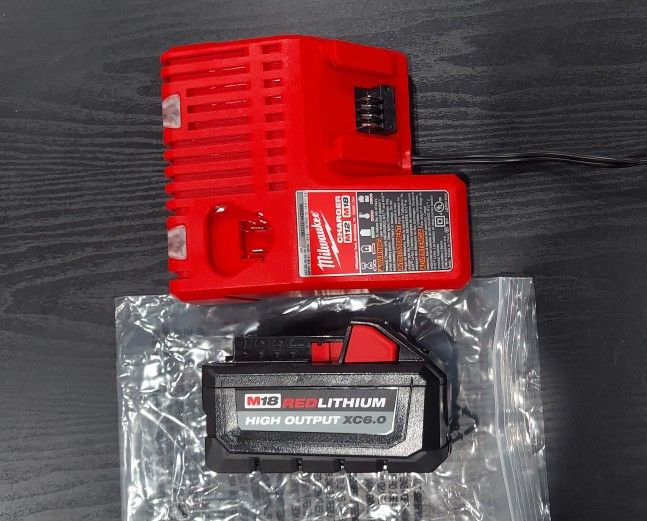 Milwaukee M18 High Output 6.0 Battery with Charger Brand New