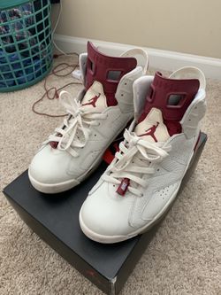 Maroon Jordan 6’s