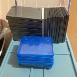 FREE 23 Empty DVD Cases & 8 Blu-Ray Cases 