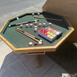 Poker, Bumper Pool, Dining Room Table