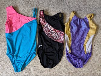 Little girls gymnastics leotards sz 7