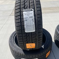 new 265/40/21 set of 2  tires Continental tires price is firm  pick up only