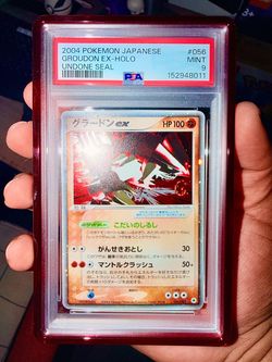 PSA 9 Groudon ex holo Undone Seal #56