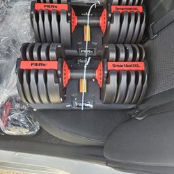 Pair Of Adjustable Dumbbells 90lbs Each 