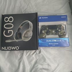 Brand New PS4 Controller And Mic