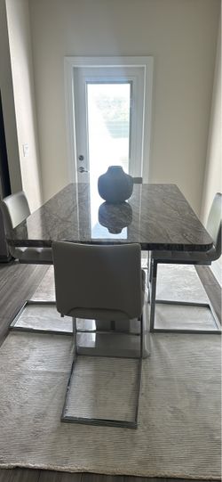 Gray  Bar height Dining room set