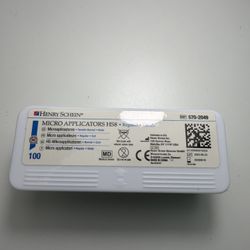 Henry Schein Bendable Micro Applicator, Fine Tip, Disposable, Bendable Neck for Precision Application - Latex-Free Microbrush Swabs for Dental, Medica