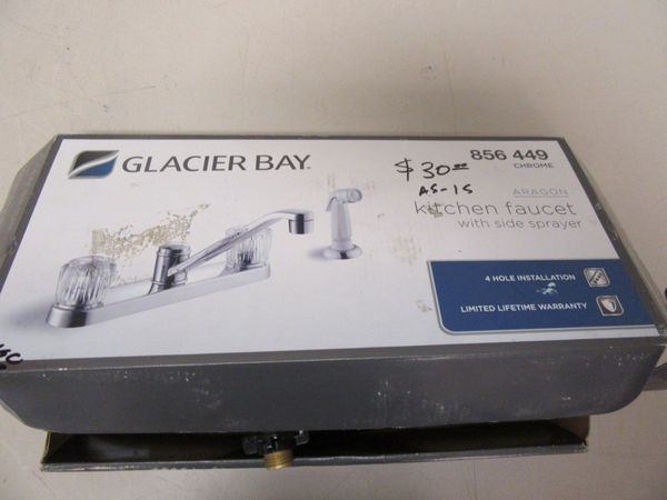 Glacier Bay Kitchen Faucet W Side Sprayer Chrome 856 449 For Sale