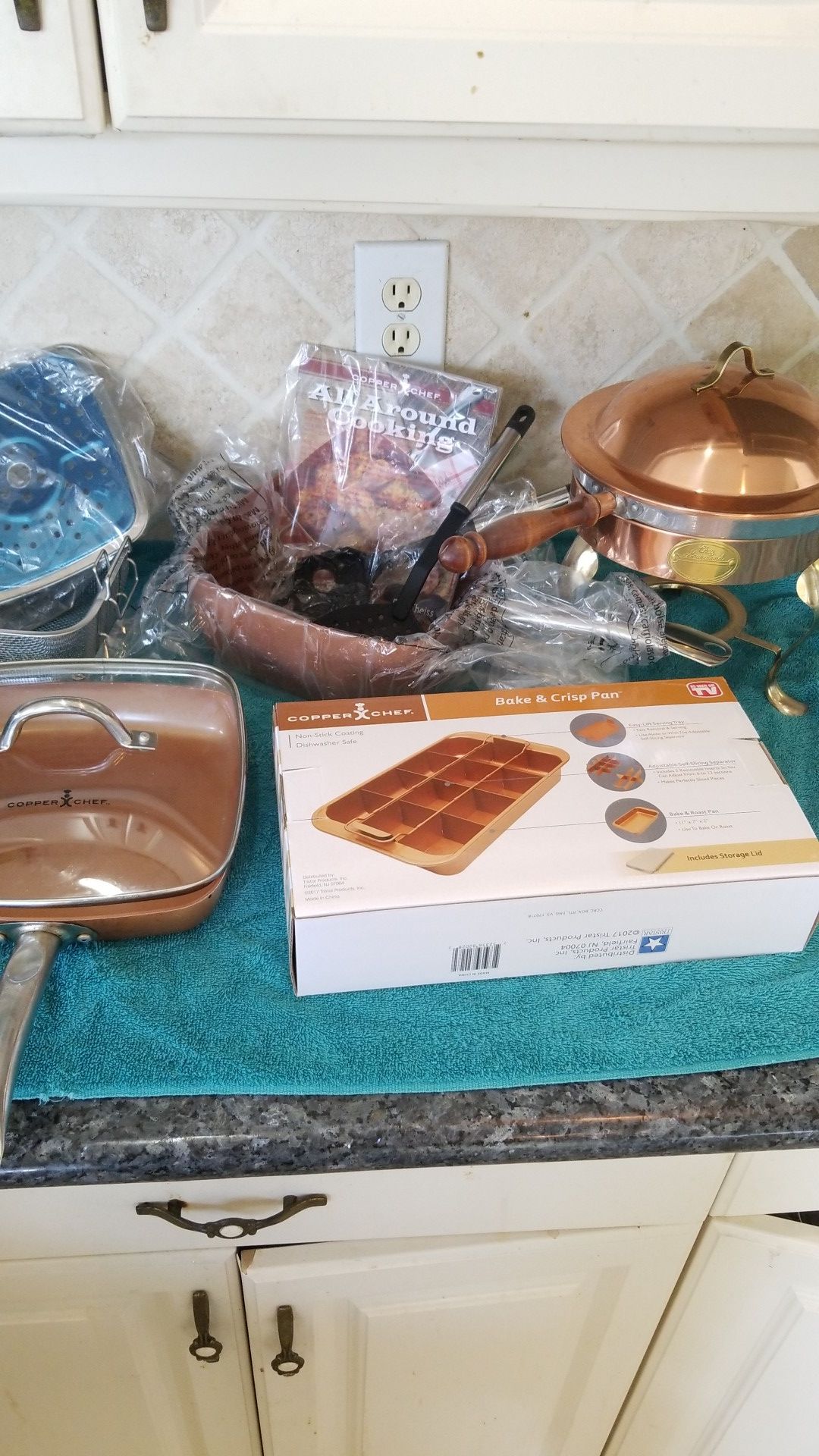 Copper chef pot pans cooking