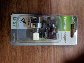 Plumbing female adapter, 1/2" FIP to 3/8" compression. Lead Free