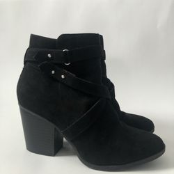 A.N.A Suede Booties- Black Size 7.5