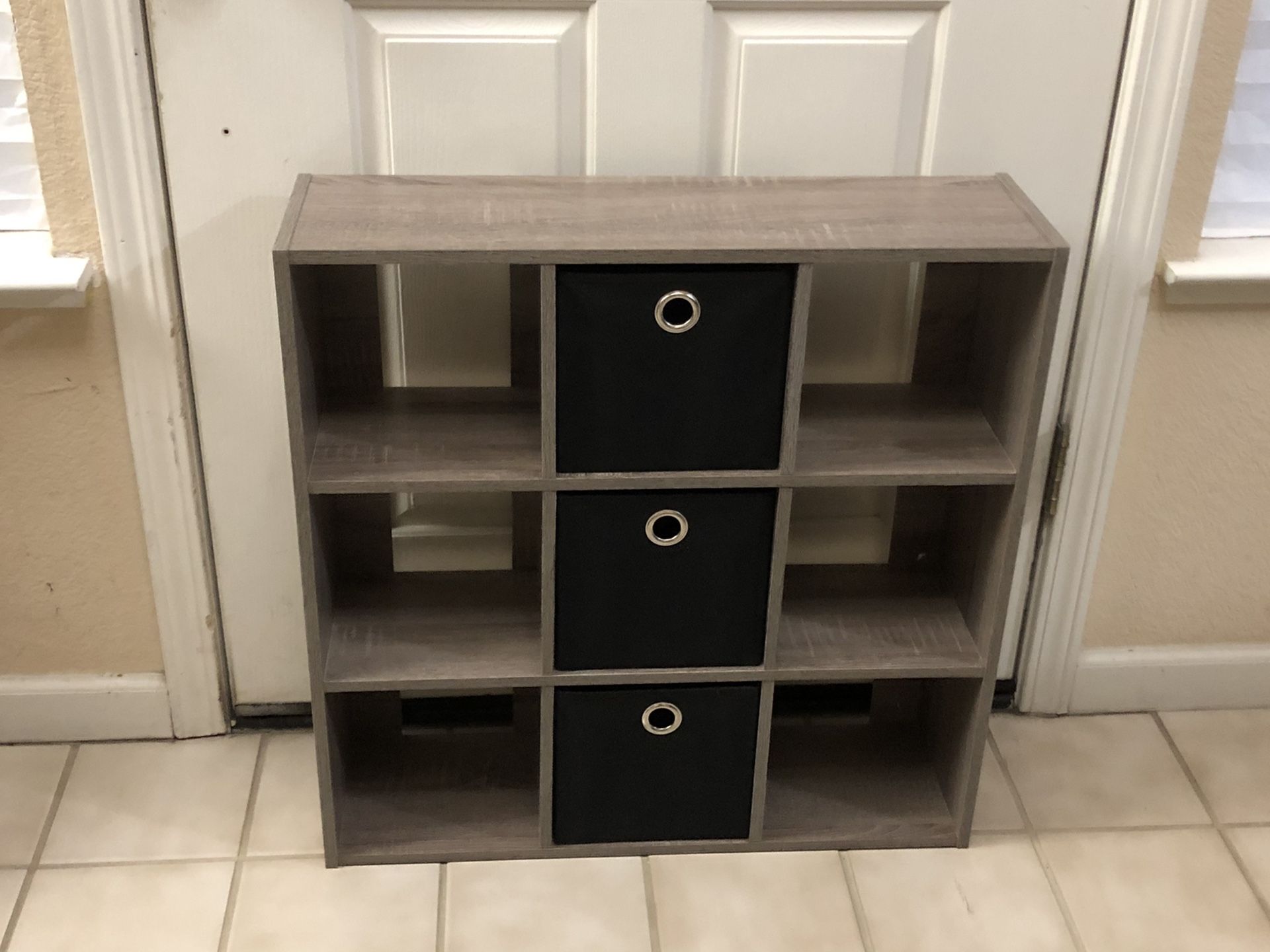 Brand New Mini Organizer Rustic Gray Cube Storage 9 Cube 27” x 27” x 8