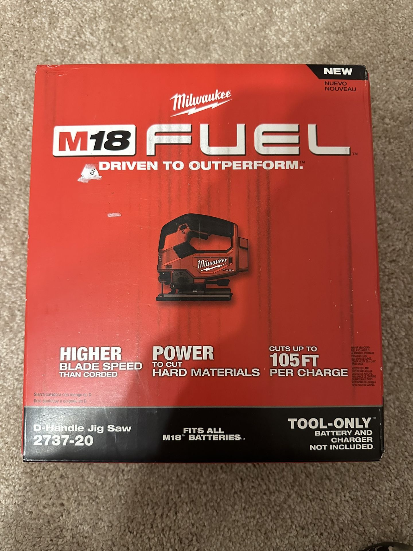 Milwaukee M18 Fuel D-Handle Jig Saw 2737-20
