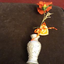 Small vase with flower And I Love You Tag