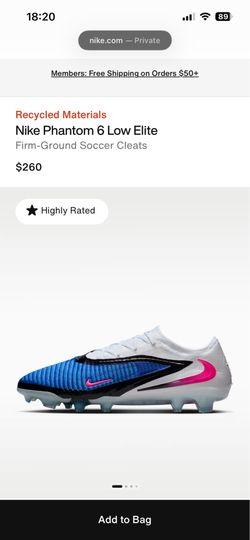 Nike Phantom 6 Low Elite 7M 8.5 W