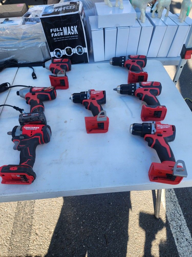 Tools Ridgid Ryobi Milwaukee Dewalt