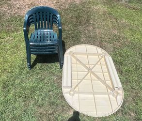Outdoor Table and 4 Chairs