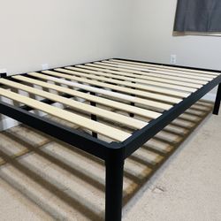 6 Inch Full Size Mattress With Full Size 18 Inch Platform Bed (Steel Frame With wooden Slots)