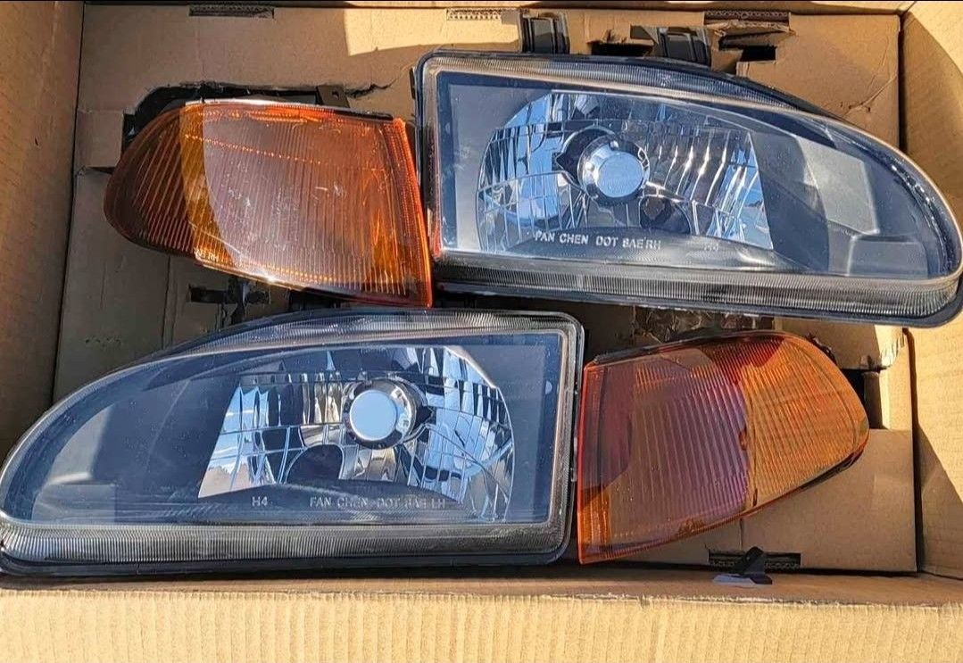 92-95 Honda Civic Headlights Luces Micas Calaveras Faros Faroles