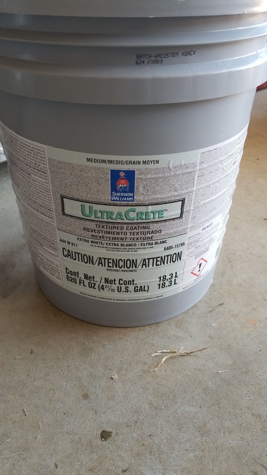 Sherwin Williams UltraCrete Textured coating. New unused