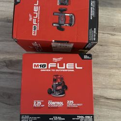 M18 FUEL 18V Lithium-Ion Cordless Brushless 1/2 in. Router With Plunge Base and Battery Charger