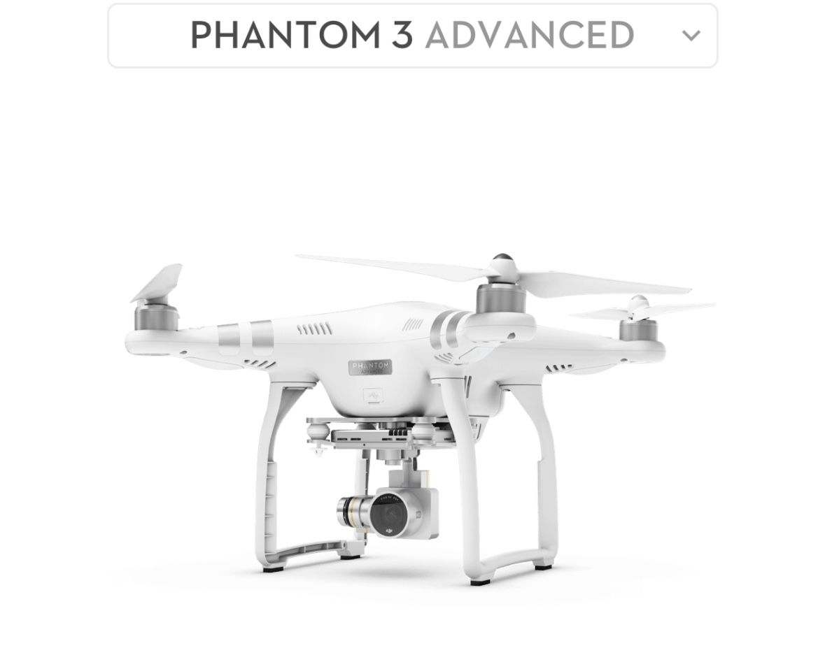 DJI Phantom 3 Advanced 1080p HD Drone with hard case, Accessories.
