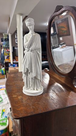 sculpture by Jean-Auguste Barre, depicting the famous tragedienne Rachel in the role of Hermione (in Racine's Andromache