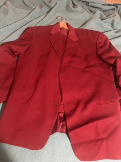 Burgundy R Raspinni 2 Piece Suit 