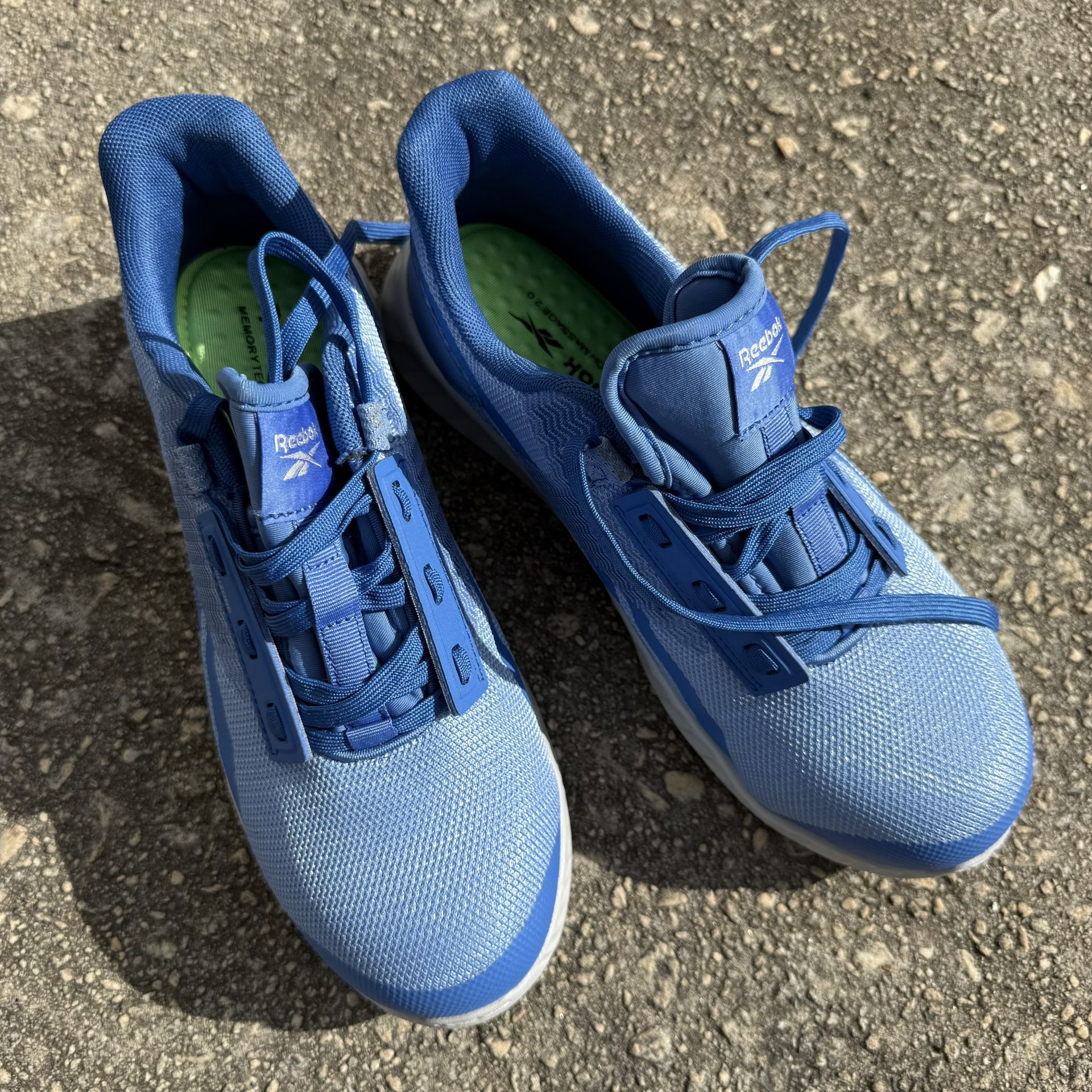 Reebok Women SubLite Legend Work Safety Toe Comfort Blue Sneakers Size 7.5 Wide