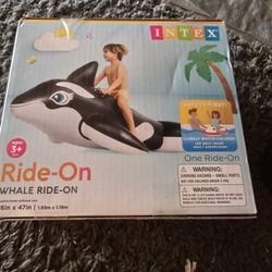 Blow Up Whale Water Ride On