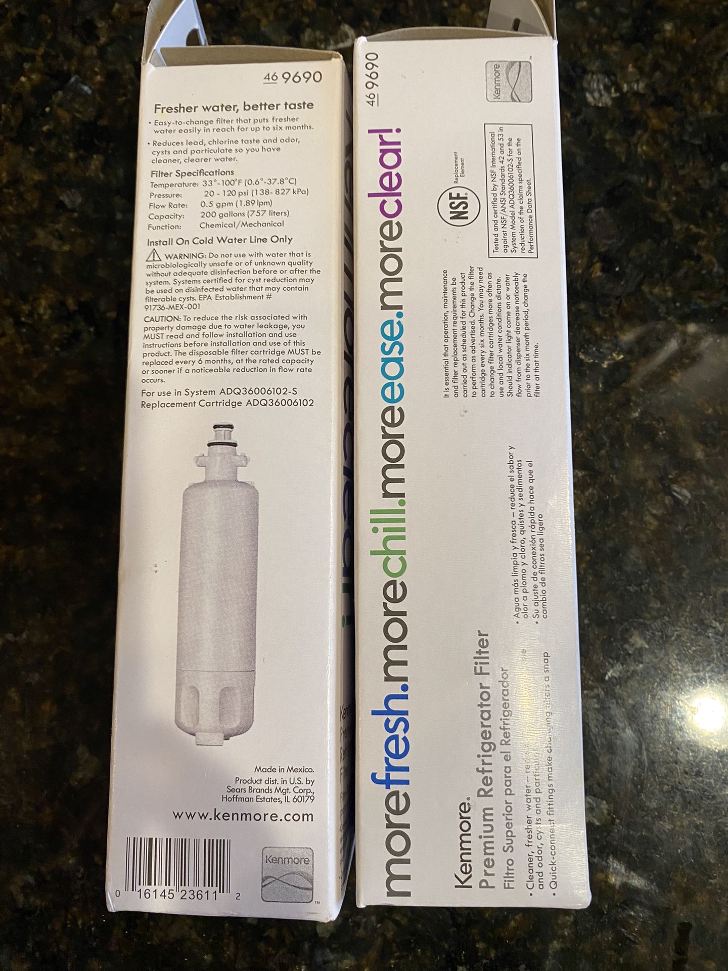 Kenmore Elite Refrigerator Water Filter New