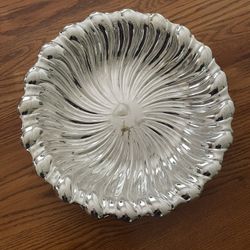 Vintage Silver Swirl Bowl Dish