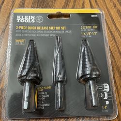 Klein step drill bits 