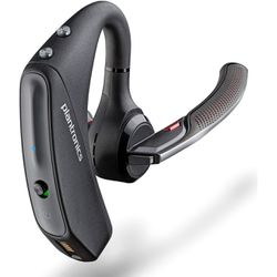 Poly Voyager 5200 Wireless Headset (Plantronics) - Single-Ear Bluetooth Headset w/Noise-Canceling Mic - Ergonomic Design - Voice Controls - Lightweigh