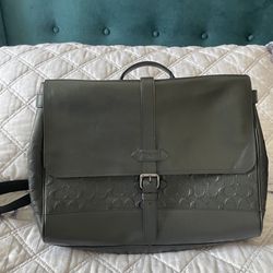 NEW Men’s COACH Leather Messenger Bag