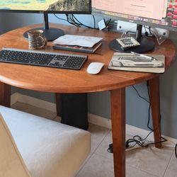 Wooden Small Foldable Round Table 