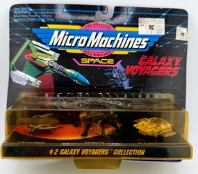 Vintage 1993 Micro Machines Space 2 Galaxy Voyagers Collection 3-Pack