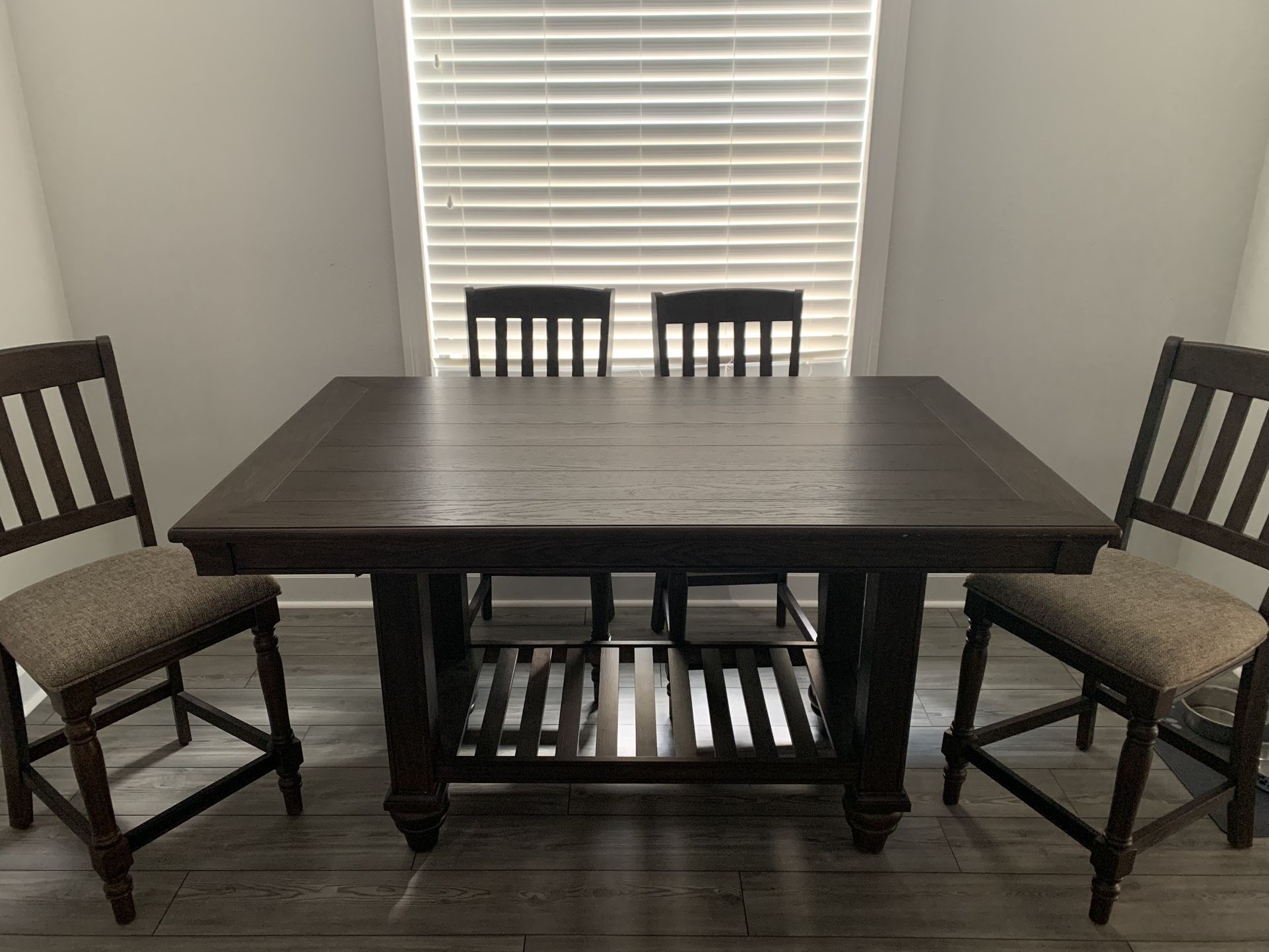 Dining room table and chairs