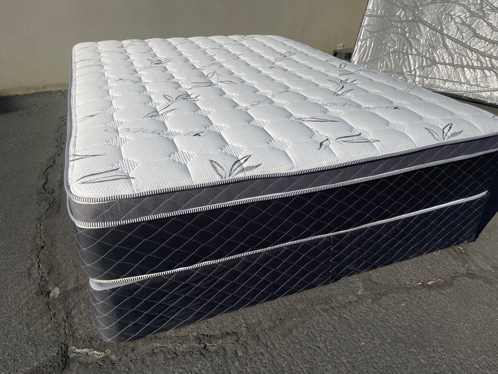 Ck Euro Bamboo Collection Pillow Top Mattress Set!