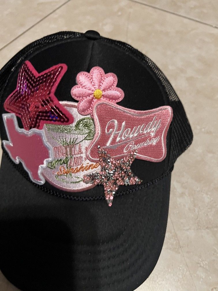 Otto Hat Howdy Cowboy Black Pink