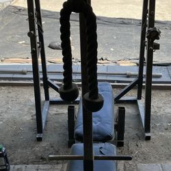 Weight Bench And Squat Rack