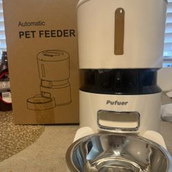 Automatic Cat Feeder, Dog Food Dispenser with Freshness Preservation, 5L Programmable Pet Feeders for Dry Food, Up to 6 Meals a Day