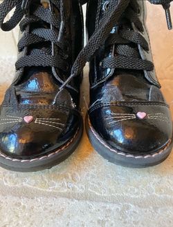 Toddler Girl Cat Shiny Boots