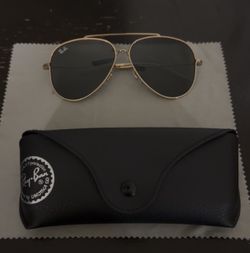 Authentic Ray-Ban Gold Sunglasses